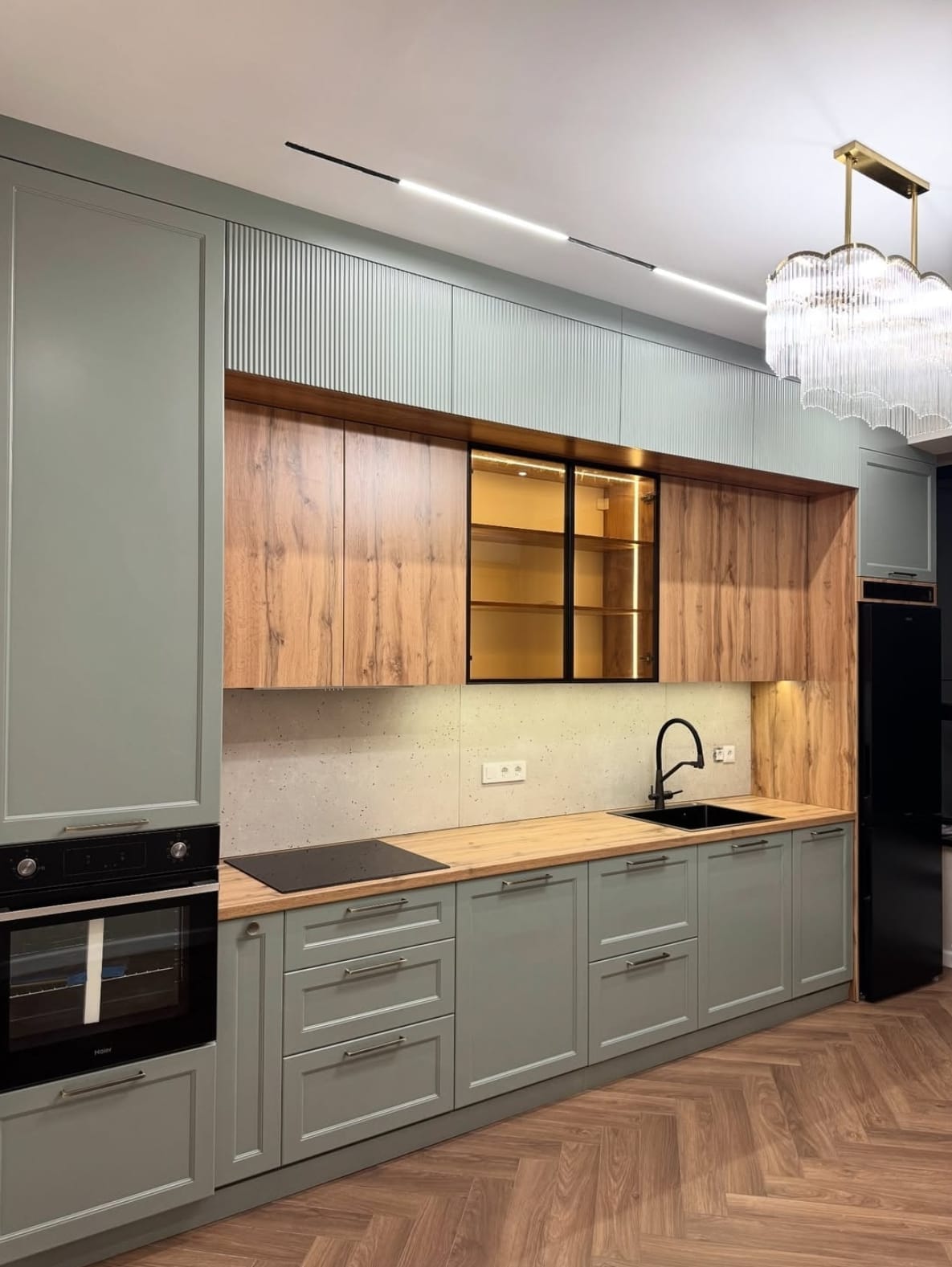 Olive Oil MDF სამზარეულოს ავეჯი Modero